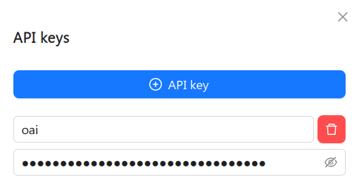 API Keys